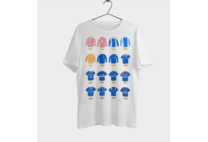 Oldham Athletic FC Retro Art Football Shirts T-Shirt